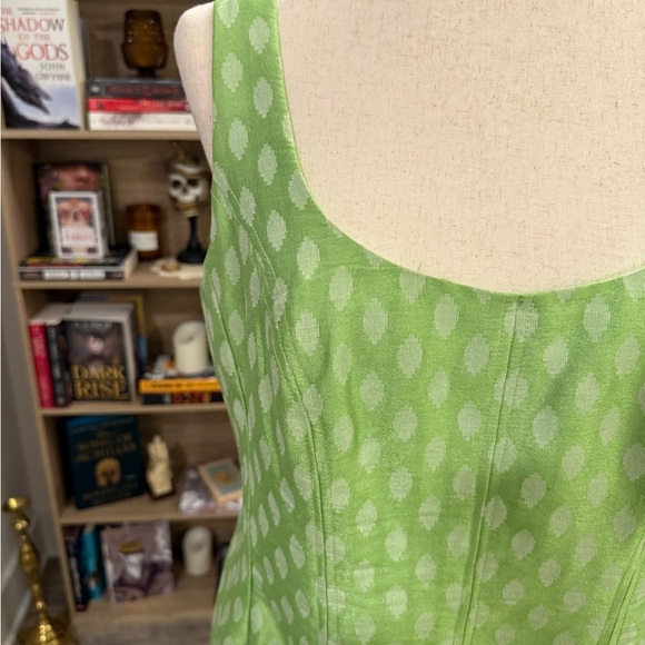 Nine West | Green Sleeveless Sundress Size 12 - Picture 3 of 4